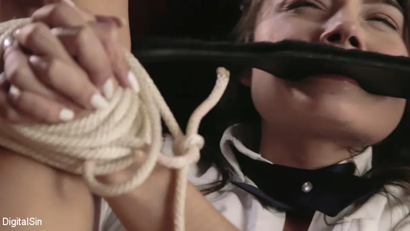 Kink Partners 'いたずらな小さな大学の女子高生がバインドされます' 主演 Adria Rae (写真 17)