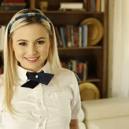 Aria Banks in 'Kink Partners' Teen Schoolgirl Aria is a Knotty Step Sister (Thumbnail 1)