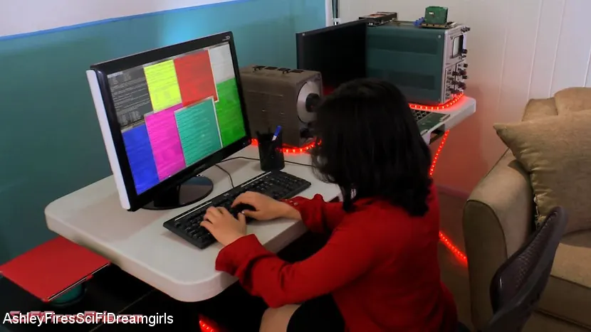 Kink Partners 'SciFi Dreamgirls: SpyBot and the Unsuspecting Lab Assistant' starring Ashley Fires (Photo 2)