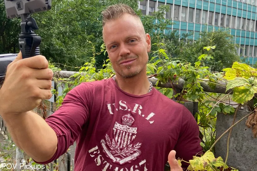 Kink Partners 'Horny MILF Adrienne Kiss gets banged at lost place' starring Bodo (Photo 1)