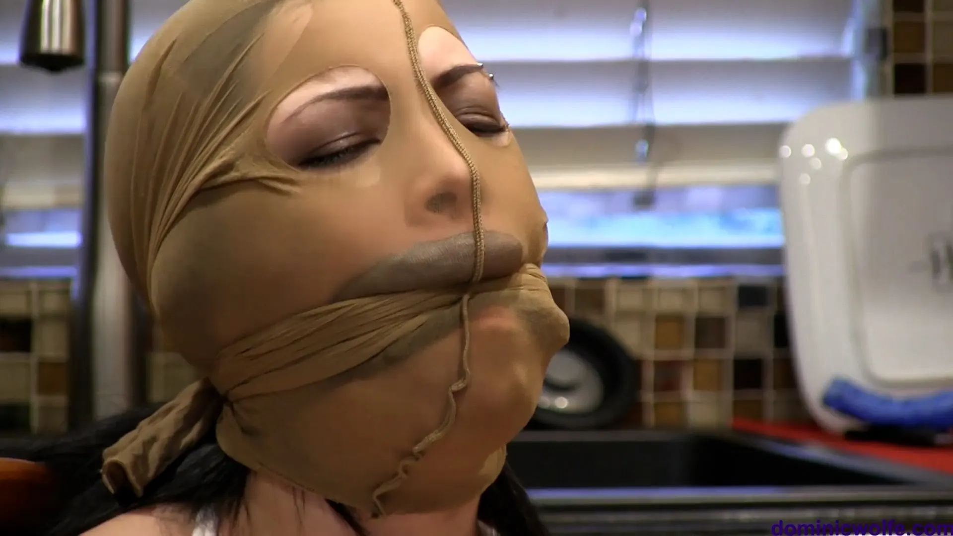 Kink Partners 'Gorgeous Cassandra Panty gagged, Pantyhose Hooded, Groped, Mocked and Left Humiliated and Frustrated In: Home Invasion II' starring Cassandra Cain (Photo 8)