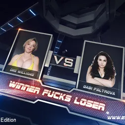 Dee Williams in 'Kink Partners' MILF with huge tits destroys tiny female in Nude wrestling match (Thumbnail 2)