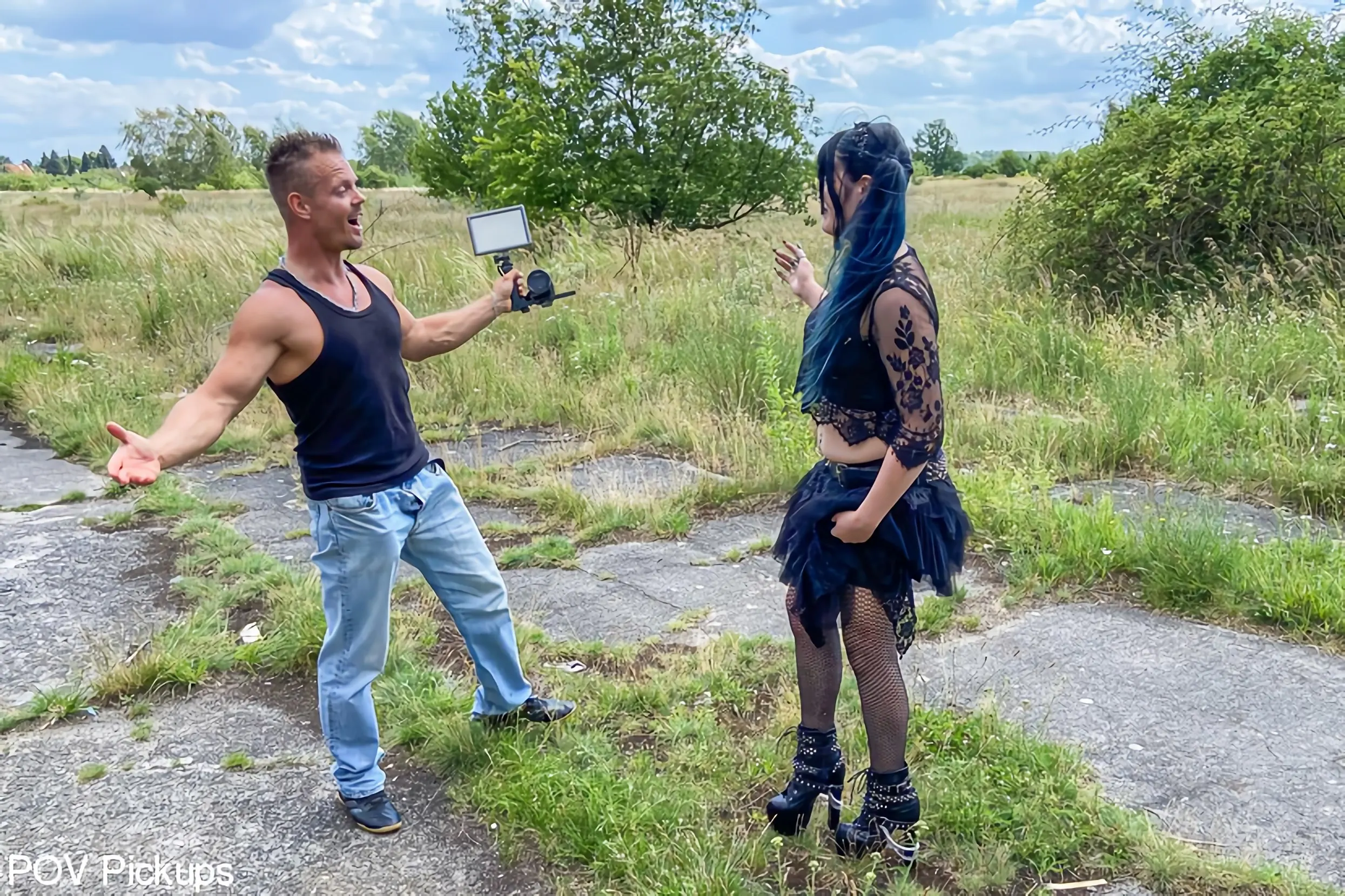 Kink Partners 'Goth Teen Slut Doreen Gets Dicked Down in a Former Airfield!' starring Doreen Darlin (Photo 2)