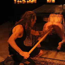 Leila Hazlett に ケージの中のカット (写真 6) Leila Hazlett に 'Kink Partners' ケージの中のカット (サムネイル 6)