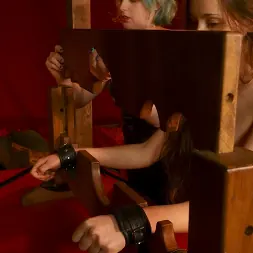 Mistress Porcelain Victoria in 'Kink Partners' Porcelain Victoria's Lesbian BDSM 80s Porno Part 2: Slave Mila is Flogged, Clamped, Cropped and Teased into Submission (Thumbnail 5)