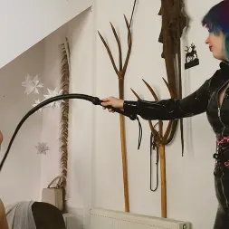 Mistress Porcelain Victoria in Slave Mila's Trials Under Mistress Victoria Part 2: Whipped, Clamped and Figged (Photo 18) Mistress Porcelain Victoria in 'Kink Partners' Slave Mila's Trials Under Mistress Victoria Part 2: Whipped, Clamped and Figged (Thumbnail 18)