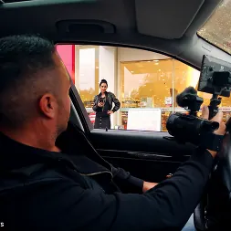 Sidney Dark in 'Kink Partners' German goth SIDNEY DARK rides his cock in the car! (Thumbnail 3)