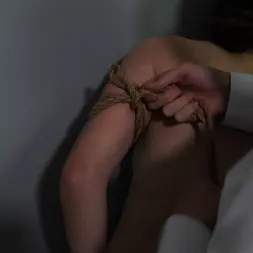 Slave Mila in 'Kink Partners' Gasping for Air in Extreme Neck Bondage, Slave Mila is Groped, Spanked and Made to Orgasm by Masked Intruder (Thumbnail 17)