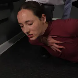 Slave Mila in 'Kink Partners' Helpless Tape Bondage Victim: Masked Captor Overpowers Innocent Slave Mila (Thumbnail 8)