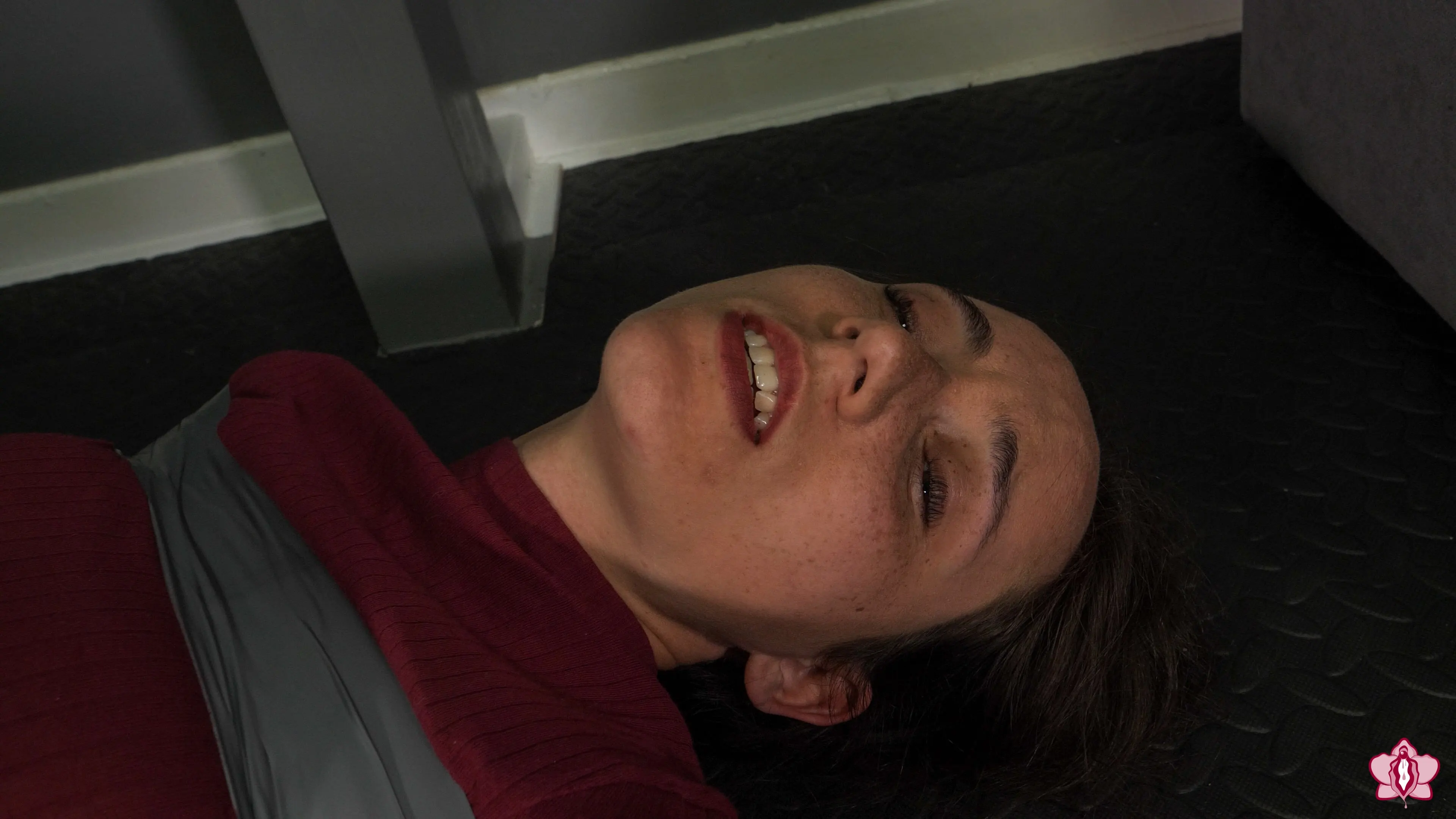 Kink Partners 'Helpless Tape Bondage Victim: Masked Captor Overpowers Innocent Slave Mila' starring Slave Mila (Photo 23)