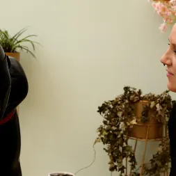 Slave Mila in 'Kink Partners' Struggles for Air in Extreme Predicament Bondage with Wand Torment (Thumbnail 18)